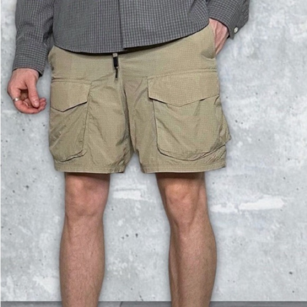 Athletic Works Tan Cargo Shorts Relaxed Fit